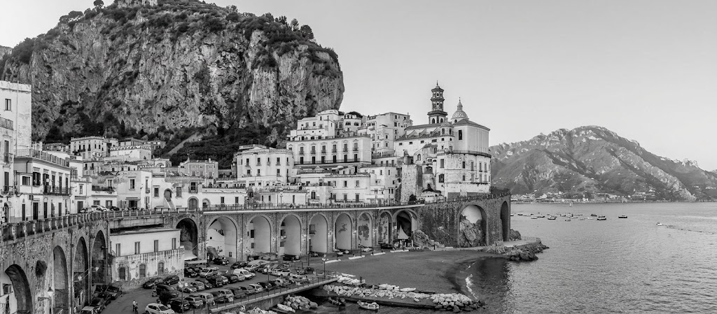 Atrani en noir et blanc